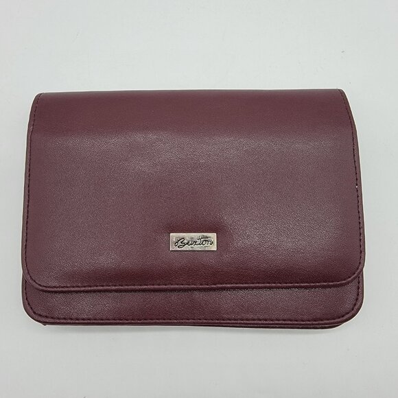 Buxton Wallet Coin Purse Red Leather Western Style Large - Picture 1 of 8